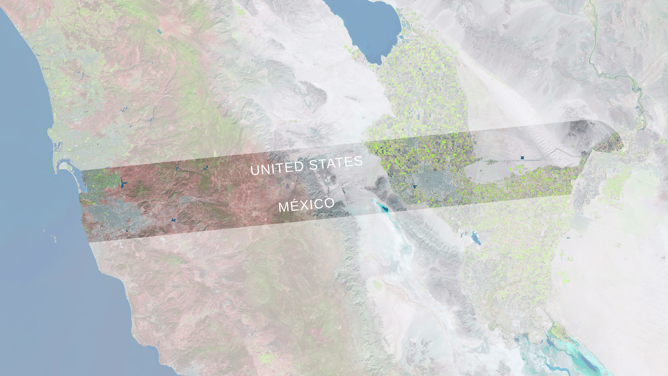 Overhead GIS Map of the Border Master Plan